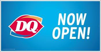 Now Open Dairy Queen 4'x8' Banner - Banners General & Hiring